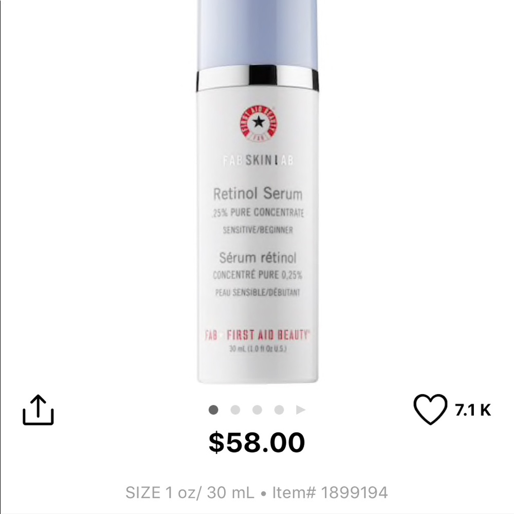 First aid beauty retinol serum